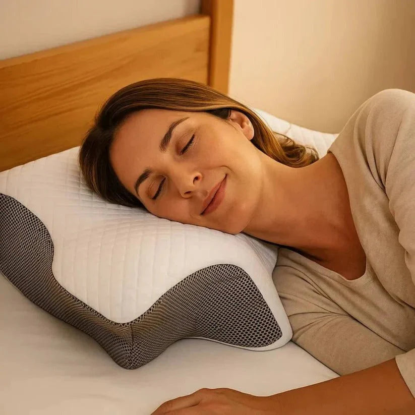 Femme dormant sur le côté avec le Sleebo Restore